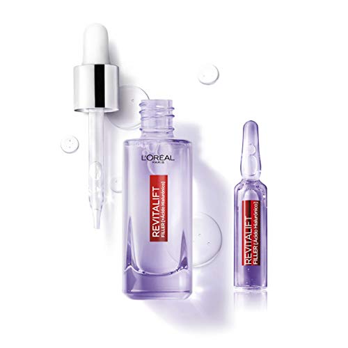 L'Oreal Paris Dermo Expertise Revitalift Filler - Sérum con Ácido Hialurónico Puro + Tratamiento Ampollas Ácido Hialuronico