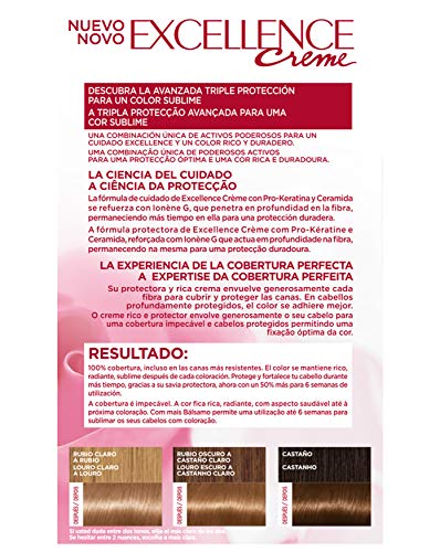L'Oreal Paris Excellence Creme Tinte Permanente Tono 7.3 Rubio Dorado