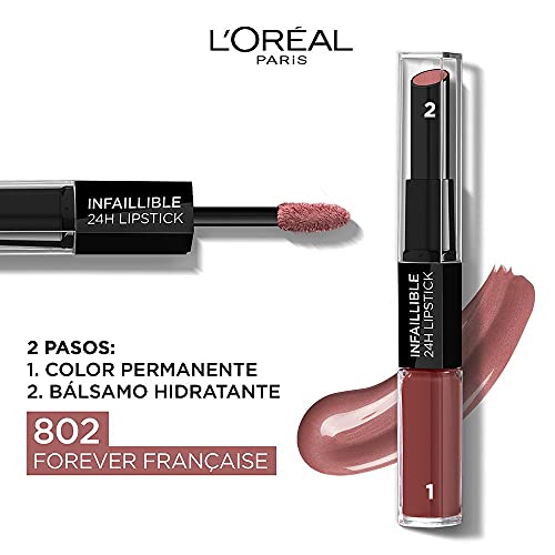 L'Oréal Paris Infaillible Pintalabios Permanente Infalible 24H Tono 802 Forever Francais