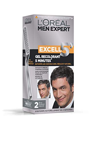 L'Oréal Paris Men Expert Excell 5 Gel Recolorant en 5 minutes Brun Profond Naturel 2