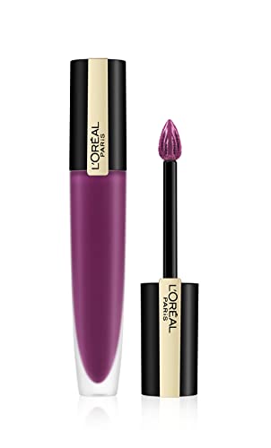 L'Oréal Paris Rouge Signature 104 I Rebel Pintalabios Mate Permanente Morado - 7 ml