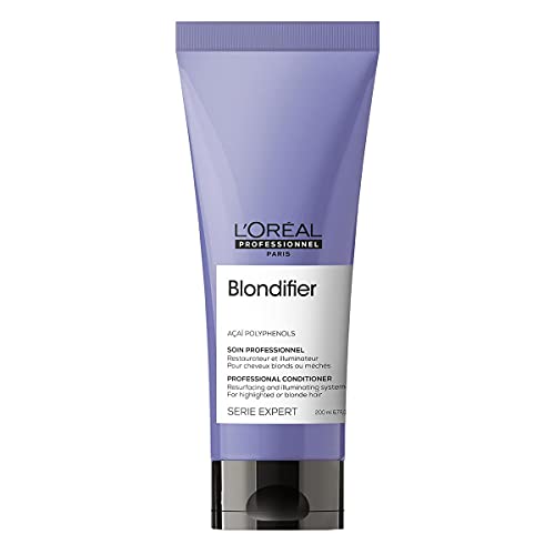 L’Oréal Professionnel | Acondicionador iluminador y restaurador para cabellos con mechas o rubios, Blondifier, SERIE EXPERT