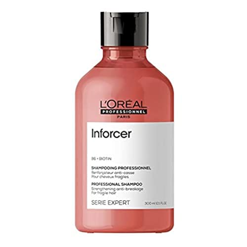 L’Oréal Professionnel | Champú Fortalecedor para cabellos largos, frágiles y quebradizos, Inforcer, SERIE EXPERT, 300 ml