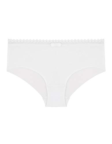 Lou 07278-010 Women's Oxygene Coton White Cotton Shorties Boyshort Small