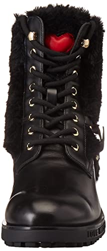 Love Moschino Collezione Autunno Inverno 2021, Botas Cortas al Tobillo Mujer, Negro, 36 EU