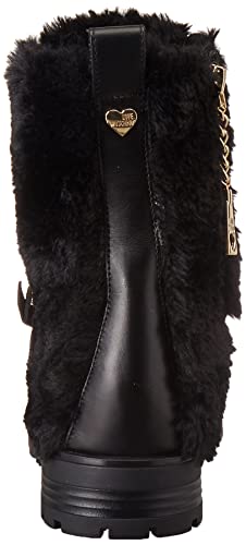 Love Moschino Collezione Autunno Inverno 2021, Botas Cortas al Tobillo Mujer, Negro, 36 EU