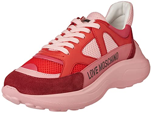 Love Moschino Nuova pre-Collezione Primavera Estate 2022, Zapatillas Deportivas Mujer, Fucsia, 38 EU