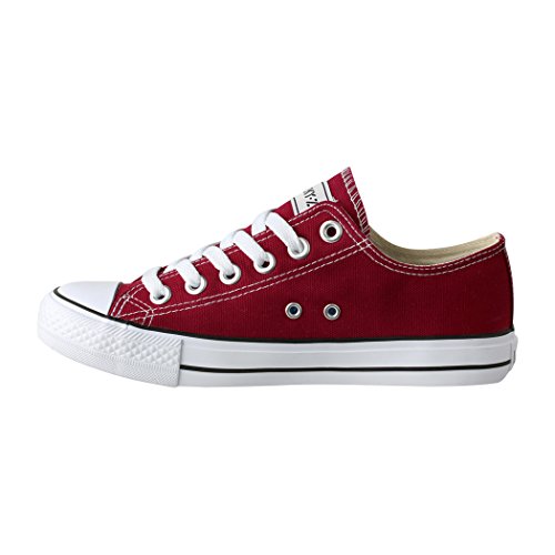 Lucky-Z Zapatilla de Deporte Unisex Textil Low Top Chunkyrayan Vino 089-A-Bordo-46