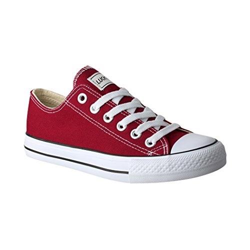 Lucky-Z Zapatilla de Deporte Unisex Textil Low Top Chunkyrayan Vino 089-A-Bordo-46