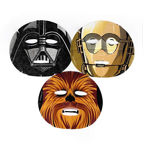 Mad Beauty, Pack 3 Mascarillas Faciales con Licencia Oficial Star Wars