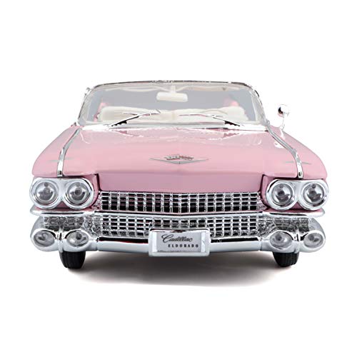 Maisto-36813 Cadillac El Dorado Biarritz Del Año 1959, color rosa (36813) , color/modelo surtido