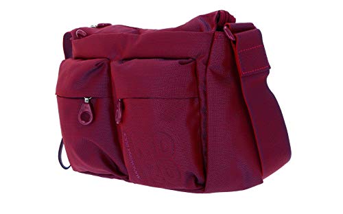 Mandarina Duck MD 20 P10QMTX5, Bolsa de Mensajero para Mujer, Fuchsia Red, 28x18x9 (L x H x W)