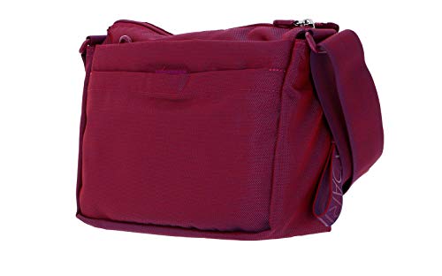 Mandarina Duck MD 20 P10QMTX5, Bolsa de Mensajero para Mujer, Fuchsia Red, 28x18x9 (L x H x W)