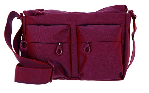 Mandarina Duck MD 20 P10QMTX5, Bolsa de Mensajero para Mujer, Fuchsia Red, 28x18x9 (L x H x W)