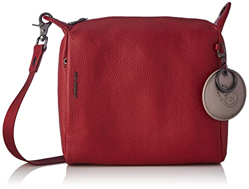 Mandarina Duck Mellow Leather P10FZT52, Bolso Bandolera para Mujer, Rumba Red, 26x24x10 (L x H x W)