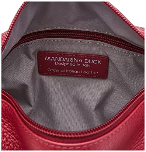 Mandarina Duck Mellow Leather P10FZT52, Bolso Bandolera para Mujer, Rumba Red, 26x24x10 (L x H x W)