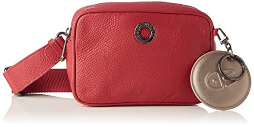 Mandarina Duck Ruba Red Melow Leather Crossover para mujer, talla única