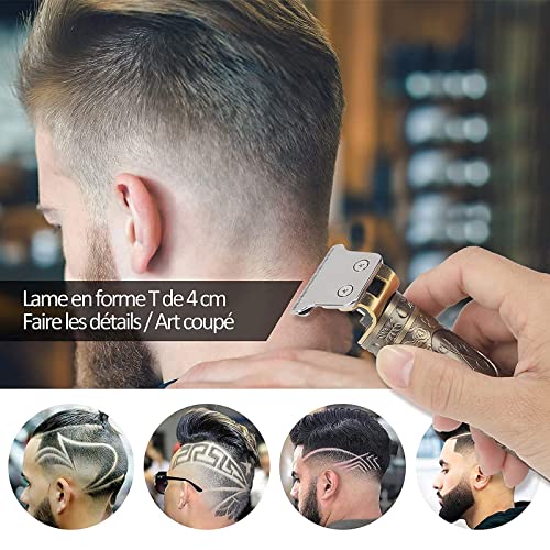 Maquina Cortar Pelo Profesional Hombre Cortapelos USB Recargable Barbero Inalámbrico,Recortadora de Barba Kit Silencioso Trimmer Electrica Hair Clippers,3 Peines Limitados,Para Familias,Peluqueros