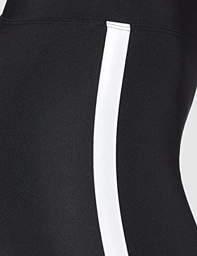 Marca Amazon - AURIQUE Short Ciclista con Banda Lateral Mujer, Negro (Black), 36, Label:XS