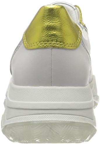 MARCO TOZZI 2-2-23758-24, Zapatillas Mujer, Blanco (White/Silver 191), 38 EU