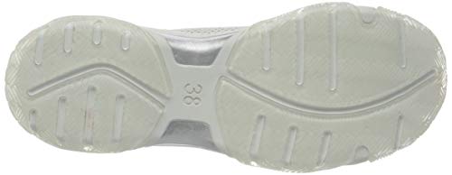 MARCO TOZZI 2-2-23758-24, Zapatillas Mujer, Blanco (White/Silver 191), 38 EU