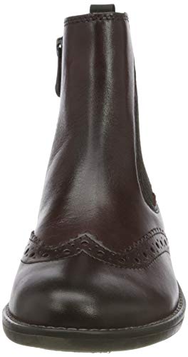 Marco Tozzi 2-2-25365-35, Botas Estilo Chelsea Mujer, Burdeos Antic, 39 EU