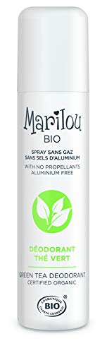 Marilou Bio – Desodorante en spray de té verde – Desodorante ecológico sin alcohol de la gama Classic – Desodorante para hombre y mujer con perfume sutil y delicado, fabricado en Francia – 75 ml