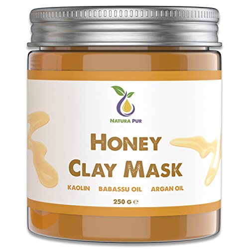 Mascarilla Facial de Miel 250g - Mascarilla antigranos, puntos negros y contra el acné - cuidado antienvejecimiento para pieles secas e impuras - mascarilla limpiadora para cara y cuerpo