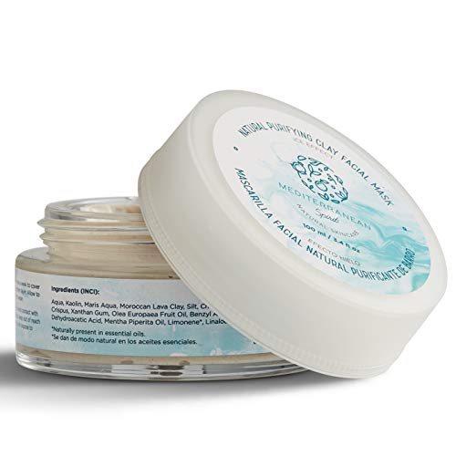 Mascarilla Facial Purificante Efecto Hielo Ingredientes Mediterráneos Naturales, 100 ml por Mediterranean Spirit