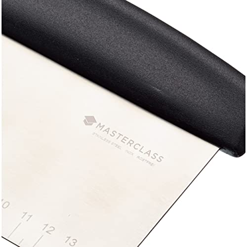 MasterClass Rascador y Cortador de Masa, Acero Inoxidable, Plateado, 15 x 7,5 cm