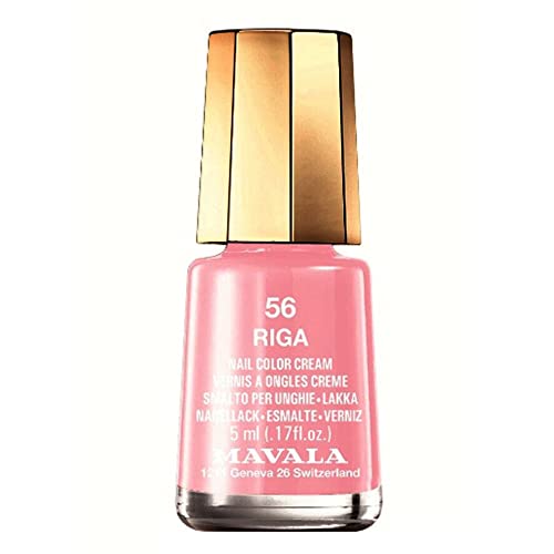 Mavala Mini Colors Pintauñas | Esmalte de Uñas | Laca de Uñas | 47 Colores Diferentes, Color Riga 56 (Rosa Claro), 5 ml