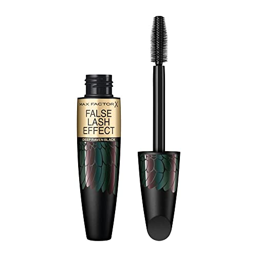 Max Factor False Lash Effect Deep Raven Black Mascara de pestañas, Tono black -13,1gr