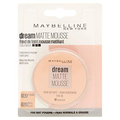 Maybelline New York - Fond de Teint Mousse Matifiant - FPS18 - Dream Matte Mousse - Beige Éclat (20)