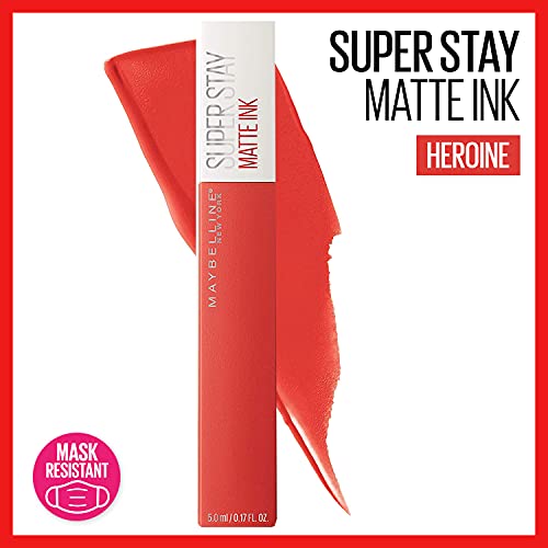 Maybelline New York Super Stay Matte Ink Lipstick, Heroine, 5ml