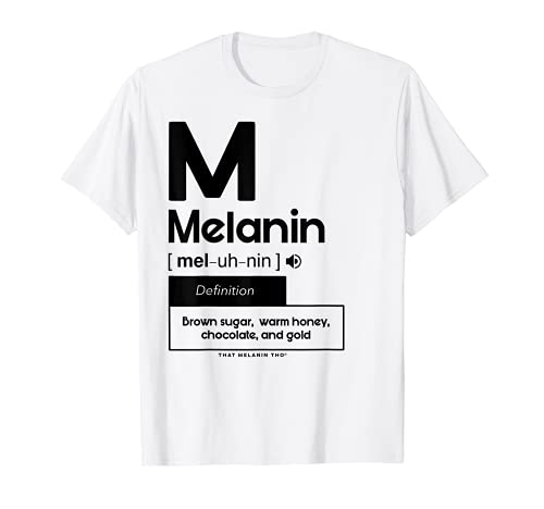 Melanina Definido Azúcar Moreno Caliente Miel Chocolate Definición Camiseta