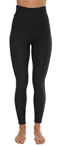 Memoryee Leggings Mujer Push Up Mallas Pantalones Deportivos anticeluliticos Suave Elásticos Alta Cintura Elásticos Yoga Fitness de Control la barriga/Negro-Style8-11/M