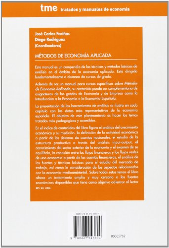 Métodos de economía aplicada (Tratados y Manuales de Economía)