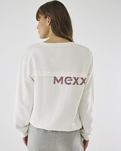 Mexx Organic Cotton Sweatshirt Sudadera, Blanco Crudo, M para Mujer