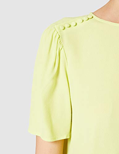 Mexx Short Sleeve Blouse Blusa, Lima, M para Mujer