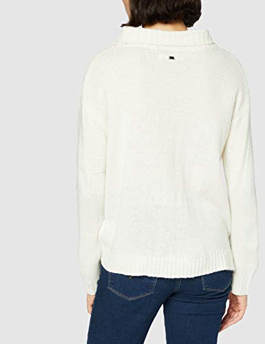 Mexx Turtle Neck Sweater suéter, Blanc De Blanc, XXL para Mujer