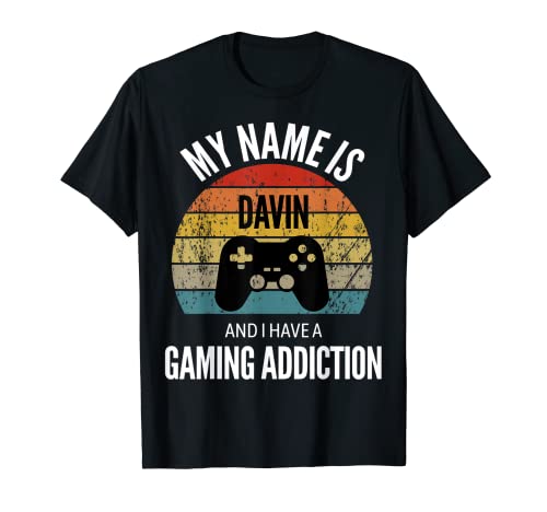 Mi nombre es Davin y tengo una adición a juegos Camiseta