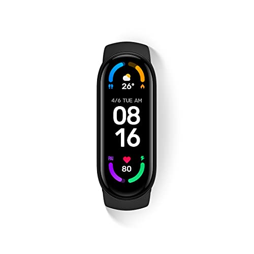 Mi Smart Band 6 *1.56 Pantalla Completa Amoled* 30 Modos de Entrenamiento* Monitor SpO2* Resistente al Agua hasta 50 m* Aplicación Conection Mi Wear y Mi fit