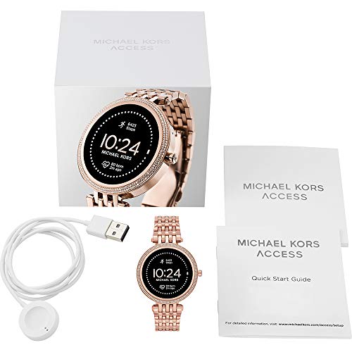 Michael Kors Connected Smartwatch Gen 5E Darci para Mujer con Tecnología Wear OS de Google, Frecuencia Cardíaca, GPS, NFC, Oro Rosa