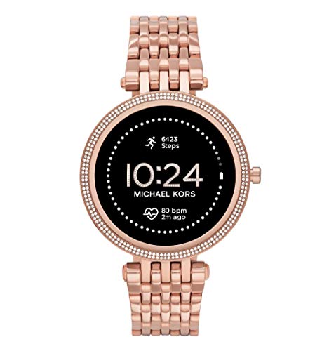 Michael Kors Connected Smartwatch Gen 5E Darci para Mujer con Tecnología Wear OS de Google, Frecuencia Cardíaca, GPS, NFC, Oro Rosa
