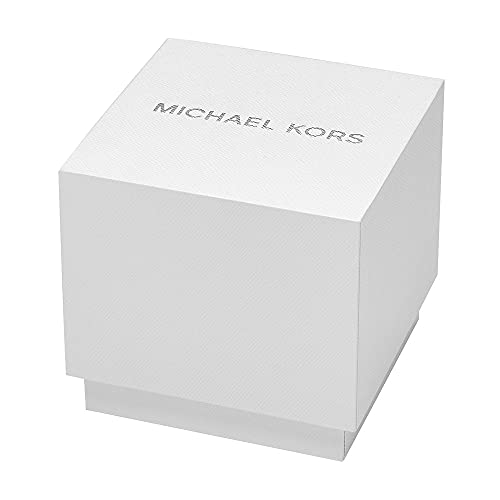 Michael Kors Reloj de Mujer PYPER, Tamaño de Caja de 38 mm, Movimiento de Tres Manecillas, Correa de PVC, Pelaje