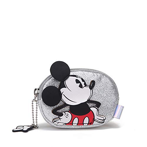 Mickey Mad About, Monedero, 10 cm, Gris