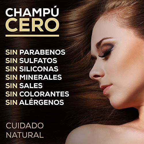 Milano Champú Zero Anticaída 250 ml champu sin sulfatos ni parabenos ni siliconas ni minerales ni sales shampoo para pelo cabello natural sensitive profesional champu cero