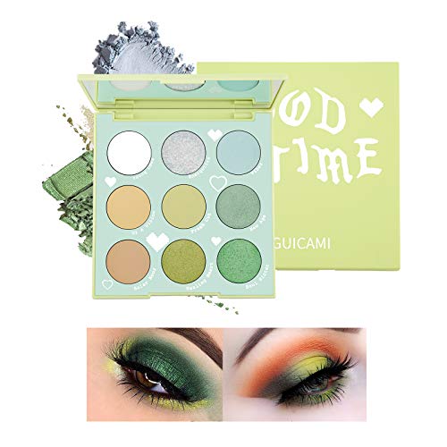 Mimore Paleta de sombra de ojos de 9 colores, polvo de sombra de ojos de maquillaje mate natural ultra pigmentado, paleta de polvo de sombra de ojos profesional impermeable(01)