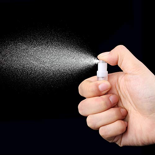 Mini muestras de perfume portátiles rellenables botellas pulverizadoras de plástico, pulverizador vacío con pipeta cuentagotas para viajes, aceites esenciales (2 ml, 20 unidades)