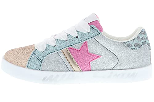 Miss Sixty Zapatillas deportivas para niña con purpurina, multicolor, multicolor, 36 EU